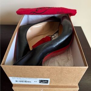 Christian Louboutin Black Nappa Shiny Pumps